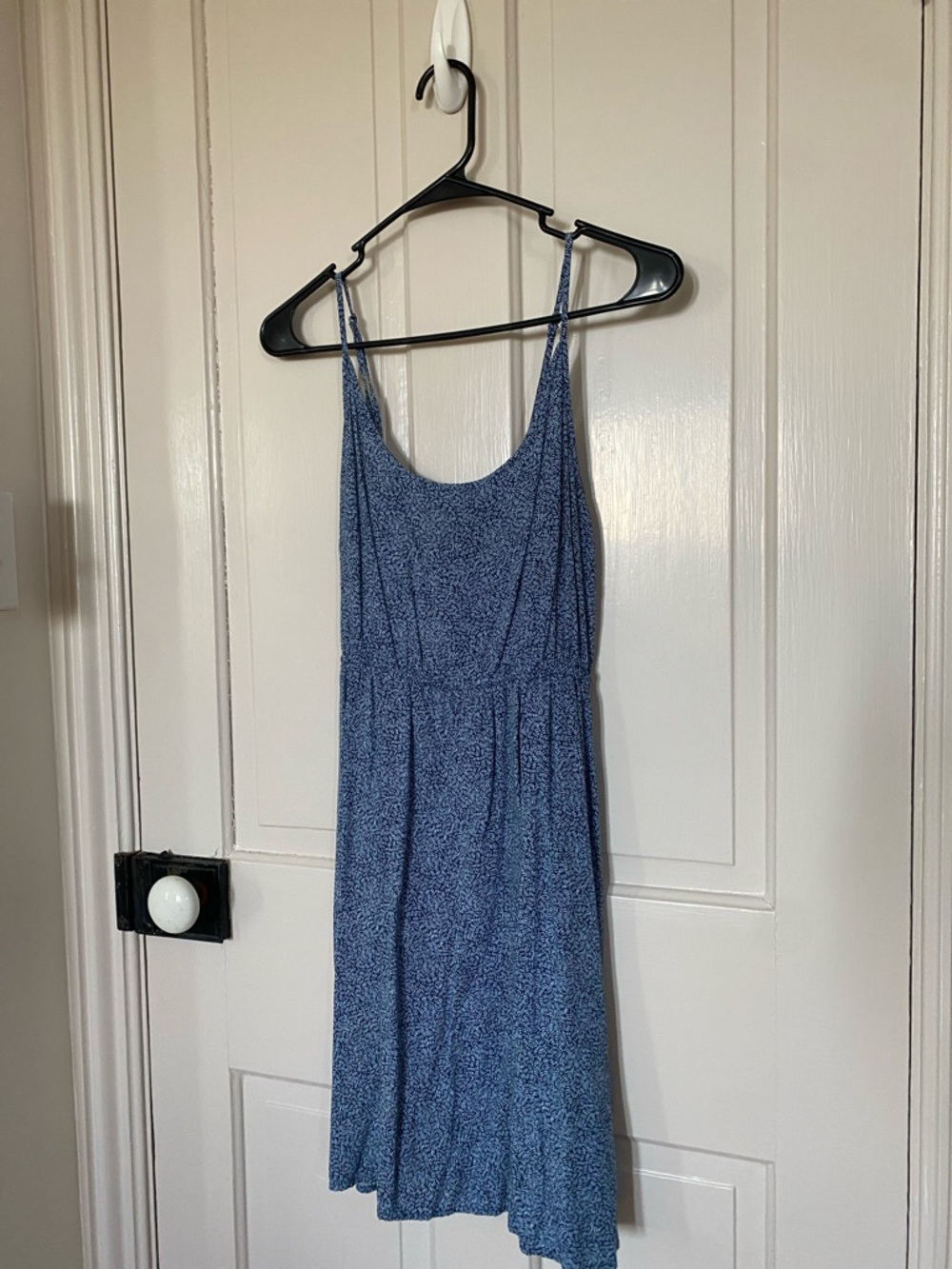 GAP Blue Printed Spaghetti-Strap Dress